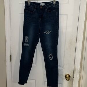 William Rast High Rise Distressed Ankle Jeans 29